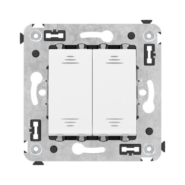 Купить DKC Инвертор двухклавишный в стену, "Avanti", "Белое облако"