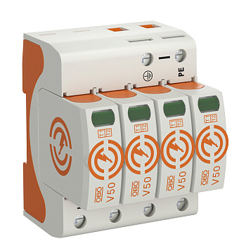 OBO Bettermann УЗИП для силовых сетей 4 пол. (Класс I+II), 280 В 5093513