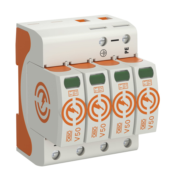 OBO Bettermann УЗИП для силовых сетей 4 пол. (Класс I+II), 280 В 5093513