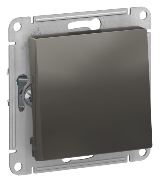 Купить Systeme Electric AtlasDesign Сталь Переключатель 1-клавишный, сх.6, 10АХ, механизм