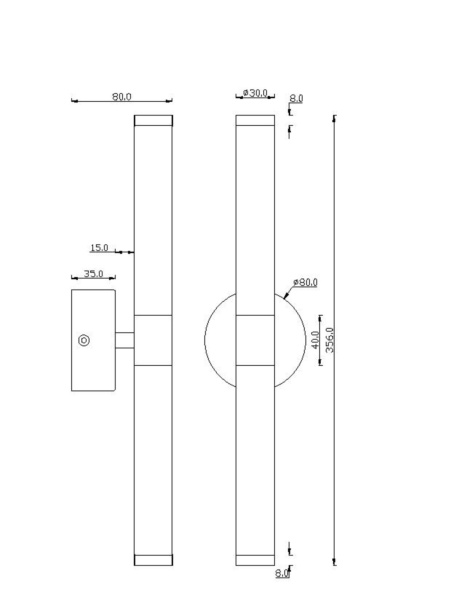 Купить Maytoni Technical Золото Бра MOD106WL-L10G3K