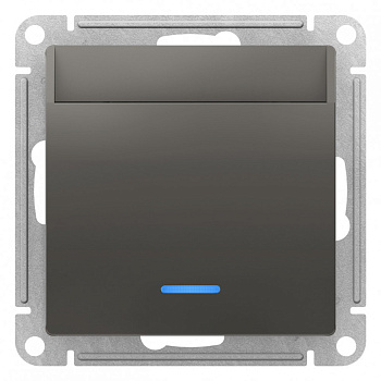 Systeme Electric AtlasDesign Сталь Переключатель карточный с задержкой времени, механизм