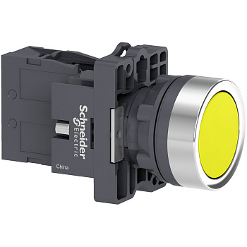SE Кнопка с фиксацией желтая 1НO (XA2EH051)