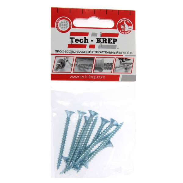 Купить Tech-Krep Саморез ШУц 4,5х20 пот. гол. (18 шт) - пакет 102435