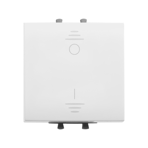 DKC Выключатель двухполюсный одноклавишный модульный, "Avanti", "Белое облако", 2 модуля