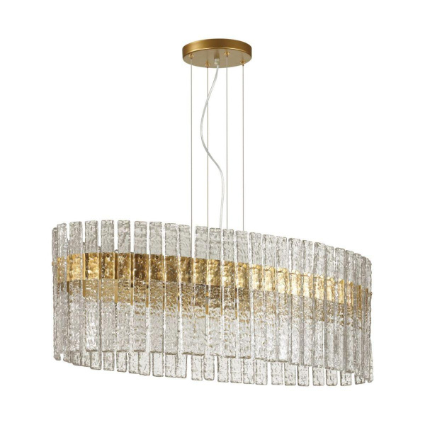 Odeon Light 4938/6B HALL ODL22 367 матов.золотой/прозрачный/стекло Люстра E14 6*40W MERKALE