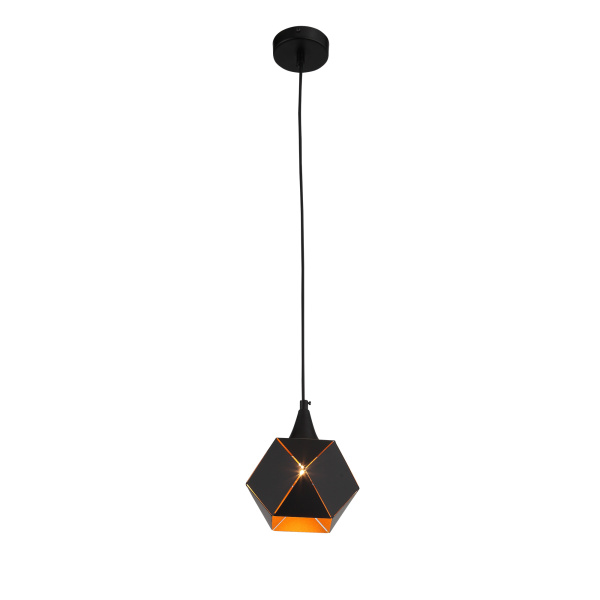 ST LUCE SL258.403.01 Светильник подвесной  Черный/Черный, Золото E14 1*40W ST LUCE SL258.403.01 Светильник подвесной  Черный/Черный, Золото E14 1*40W