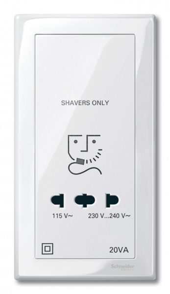 Купить SE Merten Бел Центральная плата розетки для электробритв MTN213619