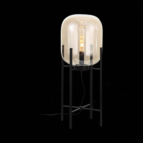 Купить ST Luce SL1050.515.01 Торшер Черный/Коньячный E27 1*40W
