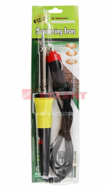 Купить Паяльник со штекером прикуривателя автомобиля 40W, 12V Rexant 12-0184