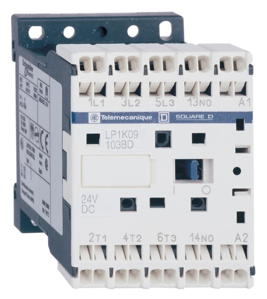 SE Contactors K Контактор 3P, 9A, НЗ, 24V DС, ограничитель перенапряжения, пружинный зажим LP1K09013BD3 Купить SE Contactors K Контактор 3P, 9A, НЗ, 24V DС, ограничитель перенапряжения, пружинный зажим LP1K09013BD3