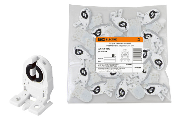 TDM Патрон втычной стоечный (крепление на защелки) G13 SQ0351-0012