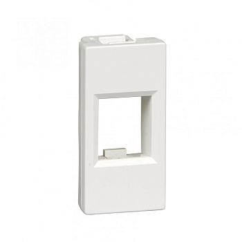 Systeme Electric Лиц.плата W45 1мод 1xKeystone RAL9003