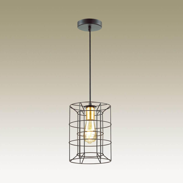 Купить Lumion 4410/1 LN19 134 черный, золотой Подвес E27 1*60W 220V RUPERT