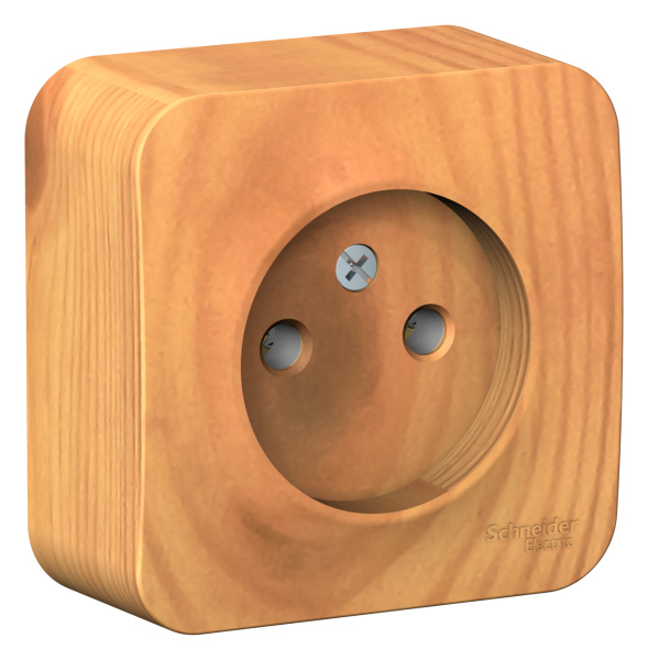 Купить Systeme Electric Blanca наруж Ясень Розетка б/з без шторок 16А, 250В, изолир. пластина