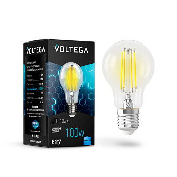 Voltega VG10-А1E27cold10W-F ЛОН Е27 4000К 10W Графен 7101