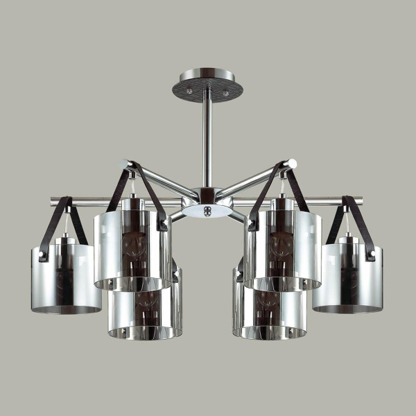 Купить Lumion 3716/6C LN18 132 хром/дымчатый Люстра потолочная E27 6*60W 220V VALARIE