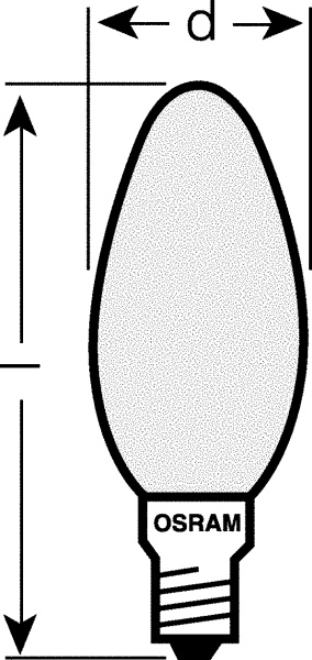 Купить Osram Лампа накаливания CLAS B матовая 40W E14 4008321410870