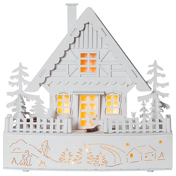 Eglo 270-94 Светильник TRIER, 8X0,03W (LED), 3V, 30х28см, дерево, белый, 2x АА (не в комплекте)