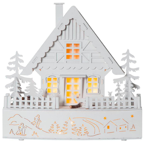 Eglo 270-94 Светильник TRIER, 8X0,03W (LED), 3V, 30х28см, дерево, белый, 2x АА (не в комплекте)