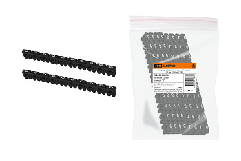 TDM Маркер наборный - символ "0" черный 2,5 мм2 (150 шт.) SQ0534-0016