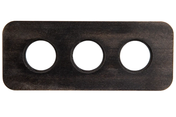 BIRONI Шедель Верди Бук Угольно-черный Рамка 3-ая (скрытый монтаж) BF5-630-119