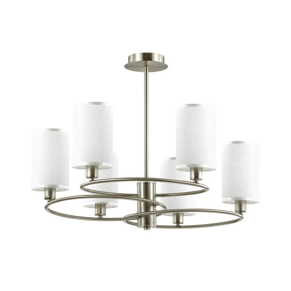 Lumion 4431/6C LN20 042 никель, белый Люстра потолочная E14 6*40W 220V AVERY Купить Lumion 4431/6C LN20 042 никель, белый Люстра потолочная E14 6*40W 220V AVERY