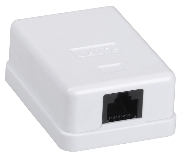 Купить IEK ITK Настенная информационная розетка RJ45 категория 5E FTP 1-порт CS2-1C5EF-12