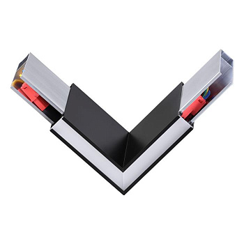 Novotech 135077 NT19 050 черный Соединитель угловой токопроводящий IP20 LED 4000K 3W 220-240V ITER