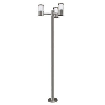 Eglo Уличный светодиодный фонарь BASALGO 1, 3х3,7W (LED), H1900, нерж. сталь/пластик 94281