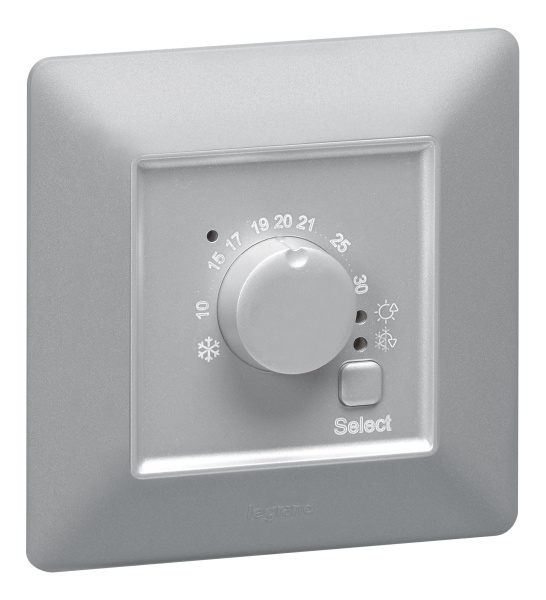 Купить Legrand Valena LIFE Алюм Термостат комнатный электронный 752333