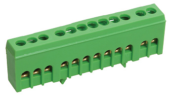 IEK Шина PE земля в корп изол на DIN-рейку ШНИ-6х9-12-К-З