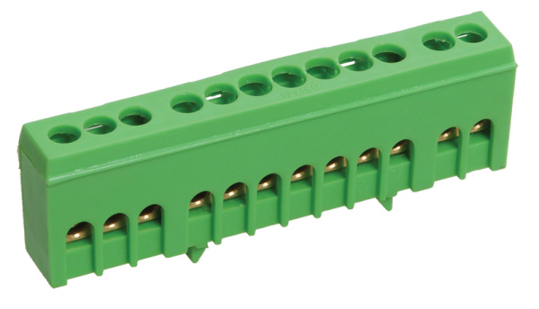 IEK Шина PE земля в корп изол на DIN-рейку ШНИ-6х9-12-К-З