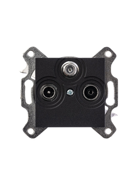 Купить ABB EPJ Levit антрацит / дымчатый чёрный Розетка TV-R-SAT, антрацит 2CHH083303A6063