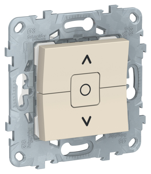 Купить SE Unica New Беж Выключатель для жалюзи, 2-клавишный, сх. 4 NU520844