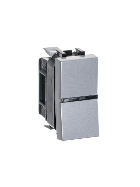 Купить ABB NIE Zenit Серебро Переключатель 1-клавишный 1 мод 2CLA210200N1301