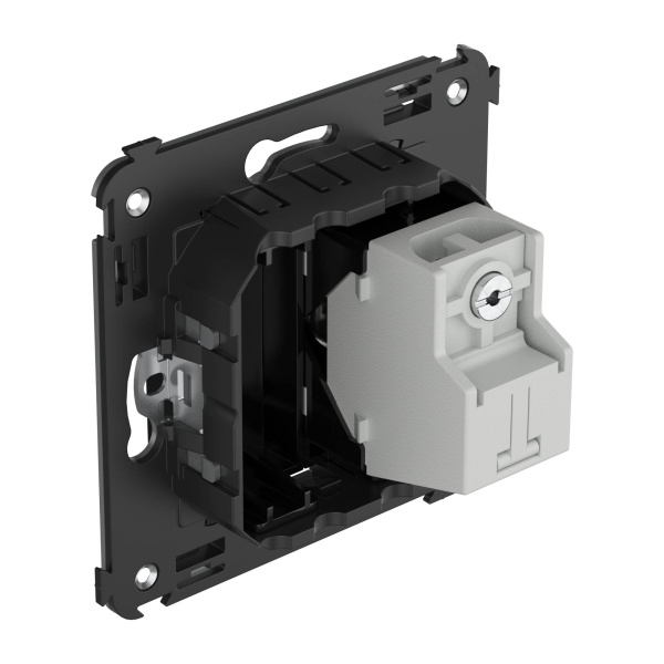 Купить DKC Розетка TV проходная в стену, "Avanti", "Черный квадрат"