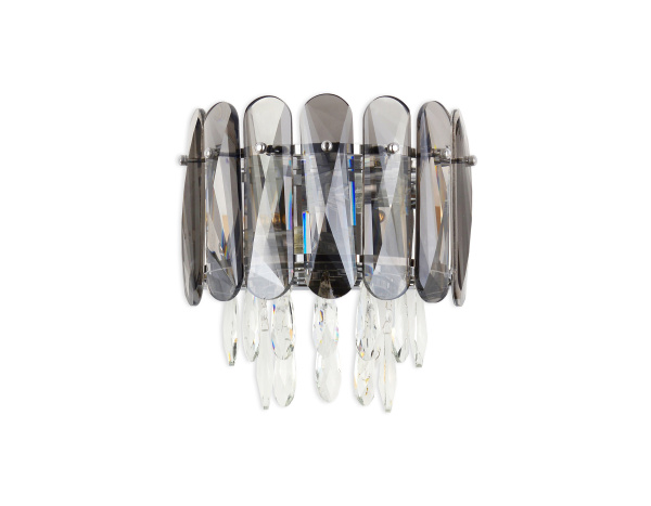 Купить Ambrella Настенный светильник TR5077/2 CH/SM/CL хром/дымчатый/прозрачный E14/2 max 40W 280*280*170