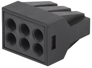 ЭРА NO-224-54 Клемма СМК с пастой, серия 306, 6 отверстий, 0,5-2,5 мм2