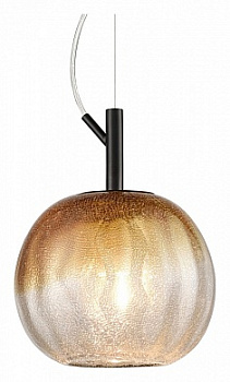 VELANTE 379-006-01 Подвес Черный/Янтарный E27 1*40W