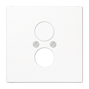 JUNG LS 990 Белая Накладка для 2-х акустических гнезд L2S LS962WW