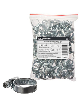 TDM Хомут червячный, d 20-32 мм, оцинк  (упак. 100 шт) SQ1807-0353