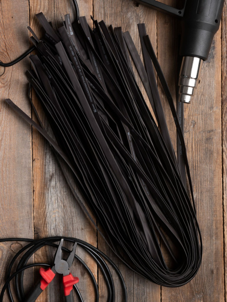 Купить EKF PROxima Термоусаживаемая трубка ТУТ нг 8/4 черная в отрезках по 1м