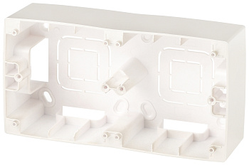 ЭРА 12-6102-15 Перламутр Коробка наклад. монтажа 2 поста, 12