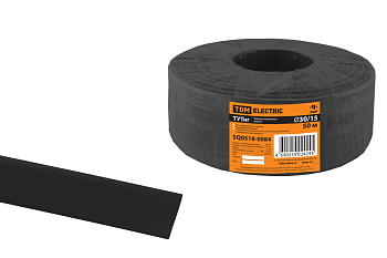 TDM Термоусаживаемая трубка ТУТнг 30/15 черная (50 м/ролл) SQ0518-0084