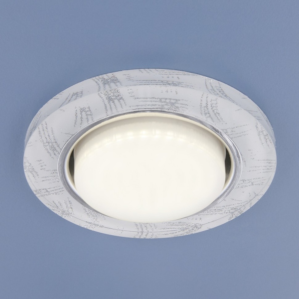 Elektrostandard 1062 GX53 / Светильник встраиваемый WH/SL белый/серебро a034000 Elektrostandard 1062 GX53 / Светильник встраиваемый WH/SL белый/серебро a034000
