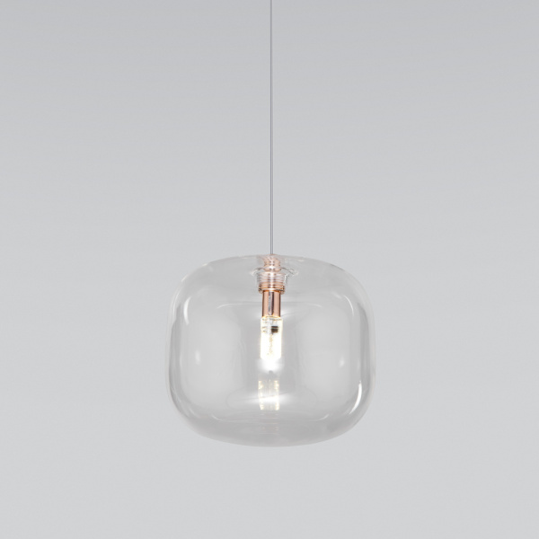 Eurosvet Подвесной светильник со стеклянным плафоном 50129/1 золото a057262