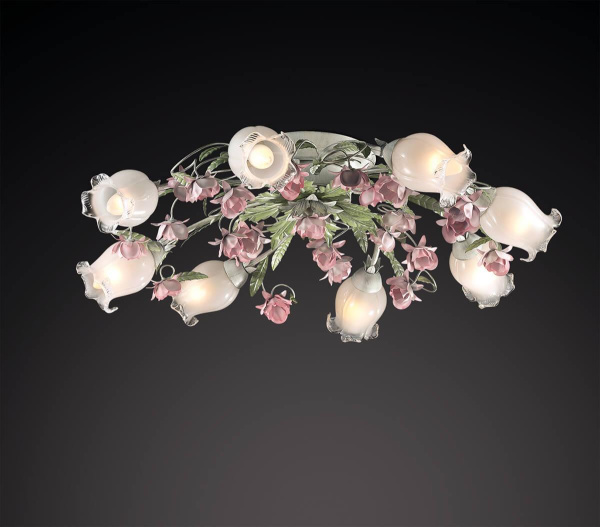 Купить Odeon Light 2252/8C ODL12 574 цветной Люстра потолочная  E14 8*60W 220V AMELI