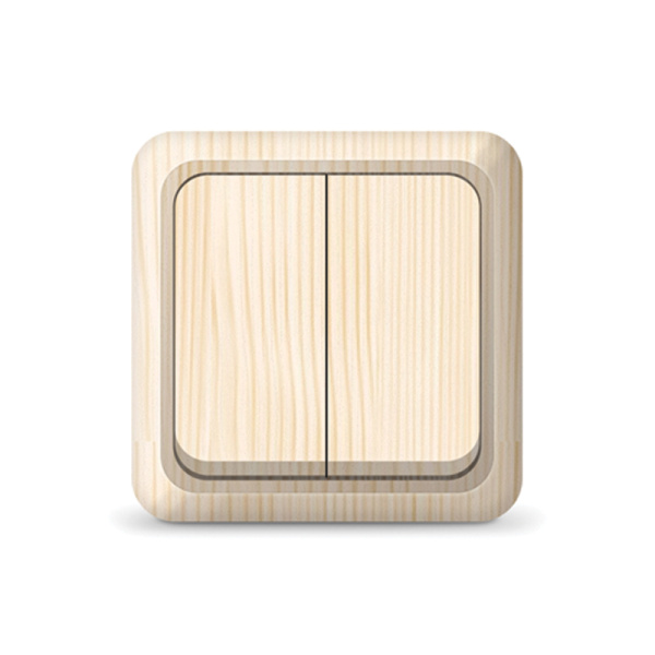 UNIVersal "Олимп" Выключатель Сосна 2 кл. 5560834