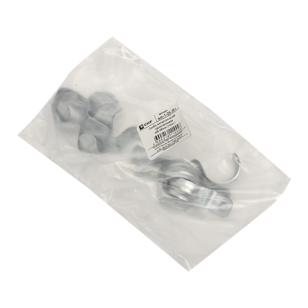 Купить EKF PROxima Скоба металлическая однолапковая d25-26мм (10шт.)